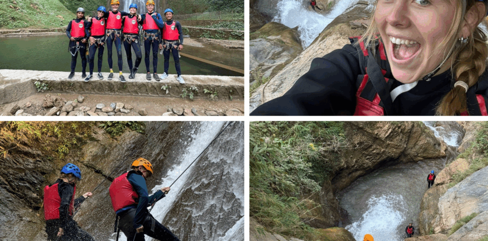 Rappel down waterfalls.